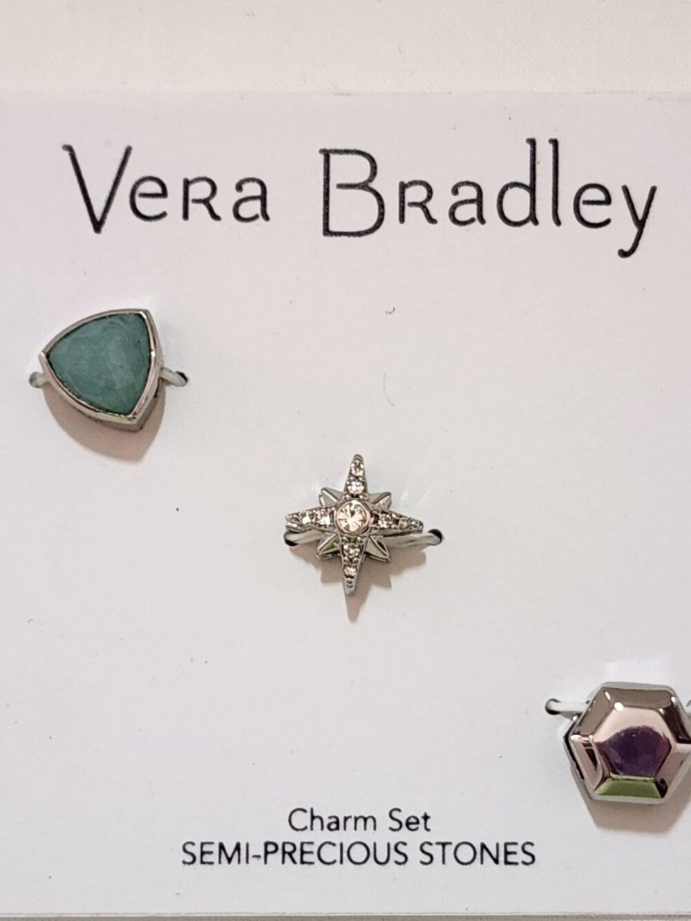 Vera Bradley charm set choice of color silver or gold tone NIP